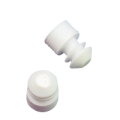 Tappo in polietilene alettato diam.mm 12 colore bianco cf.100 pz. - 12076 